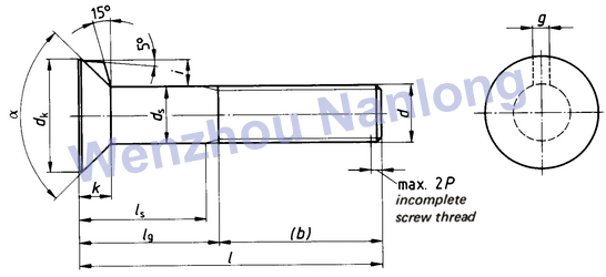 DIN 604 - Flat Countersunk Nip Bolts With Hex Nuts